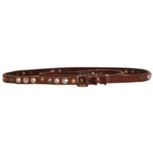 D192 SAREA LEATHER BELT - Guess - Accessoires - Bruin