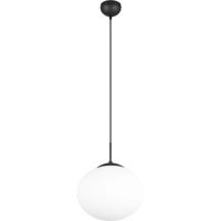 LED Hanglamp - Hangverlichting - Trion Ferdi - E27 Fitting - 1-lichts - Rond - Mat Zwart - Metaal