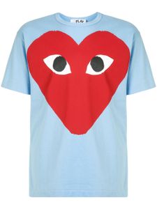 Comme Des Garçons Play t-shirt à logo imprimé - Bleu