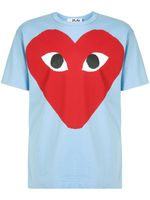 Comme Des Garçons Play t-shirt à logo imprimé - Bleu - thumbnail