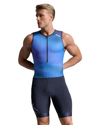 2XU Core Trisuit Azure Blue/Midnight heren M