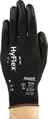 Ansell Handschoen | maat 7 zwart | EN 388 PSA-categorie II | nylon met polyurethaan | 12 paar - 48-101-7 - 48-101-7 Ansell Handschoen | maat 7 zwart | EN 388 PSA-categorie II | nylon met polyurethaan | 12 paar - 48-101-7 - 48-101-7