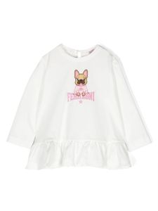 Chiara Ferragni Kids t-shirt à logo imprimé - Blanc