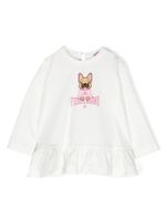 Chiara Ferragni Kids t-shirt à logo imprimé - Blanc