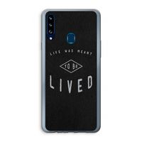To be lived: Samsung Galaxy A20s Transparant Hoesje