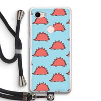Dinosawrr: Pixel 3 Transparant Hoesje met koord