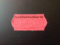 Etiket 2612 rood perm 2slit Tenminste ho