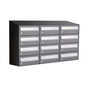 Allux Hive Set 3-Breed, 4-Hoog Met Dak Antraciet - 40030065_3x4d
