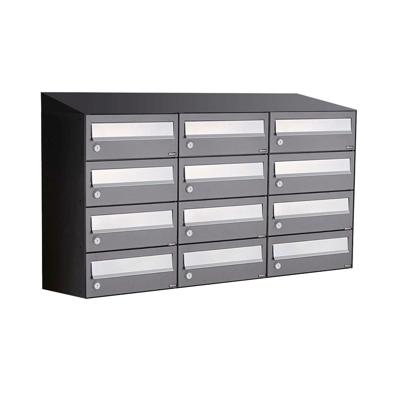 Allux Hive Set 3-Breed, 4-Hoog Met Dak Antraciet - 40030065_3x4d