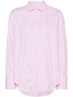 MSGM chemise à strass - Rose