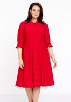 Yoek Jurk met knopen | Rood | Maat 54/56