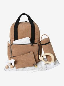 Rugzak velours corduroy Travel hazelnoot