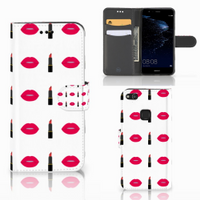 Huawei P10 Lite Telefoon Hoesje Lipstick Kiss - thumbnail