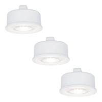 3x LED Module - Dimbaar - 3.8W 270lm - 6000K daglicht wit - Vervangt 50 Watt - GU10 fitting - Plat - Universele fitting