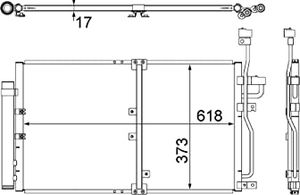 Condensor, airconditioning AC510000S