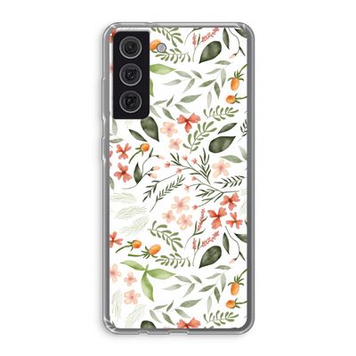 Sweet little flowers: Samsung Galaxy S21 FE Transparant Hoesje