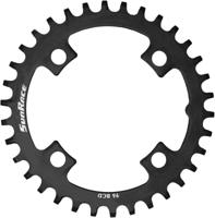 SunRace kettingblad 36T staal zwart, BCD 96
