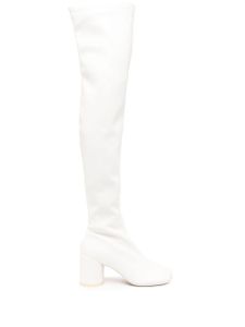MM6 Maison Margiela cuissardes Anatomic 70 mm - Blanc