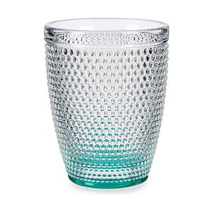 Glas Punten Turkoois Glas 6 Stuks (300 ml)
