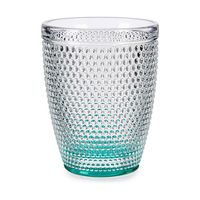 Glas Punten Turkoois Glas 6 Stuks (300 ml)