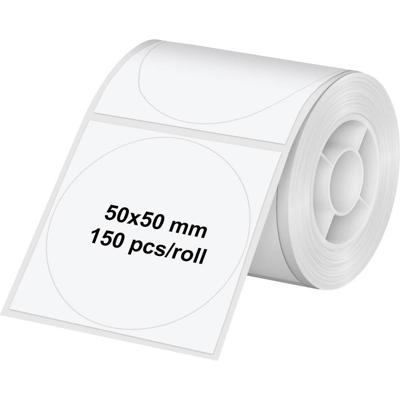 Olympia 6324 Etiketten (rol) 50 x 50 mm Thermisch papier Wit 1 stuk(s) Universele etiketten