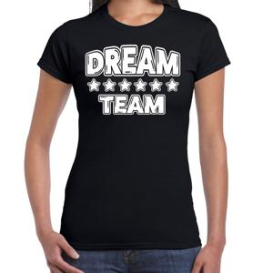 Cadeau Sport T-shirt dames - Dream Team - zwart - Team Building - sportkleding voor dames