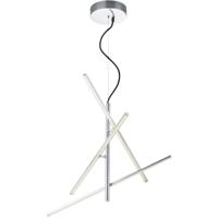 LED Hanglamp Rechthoekig - 22.5W - Warm Wit 3000K - Dimbaar - Mat Nikkel