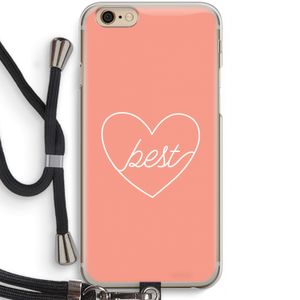 Best heart: iPhone 6 / 6S Transparant Hoesje met koord