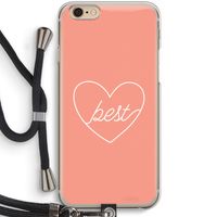 Best heart: iPhone 6 / 6S Transparant Hoesje met koord