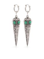 Roberto Cavalli boucles d'oreilles à ornement de pierre semi-précieuse - Argent - thumbnail