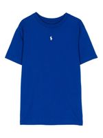 POLO RALPH LAUREN KIDS t-shirt en coton à logo brodé - Bleu - thumbnail