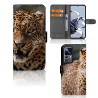 Xiaomi 12T | 12T Pro | Telefoonhoesje | Met pasjeshouder | Luipaard