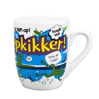 Cartoon mok/beker opkikker - 300 ml - koffiemok - feestartikel - theebeker - cadeau mokken