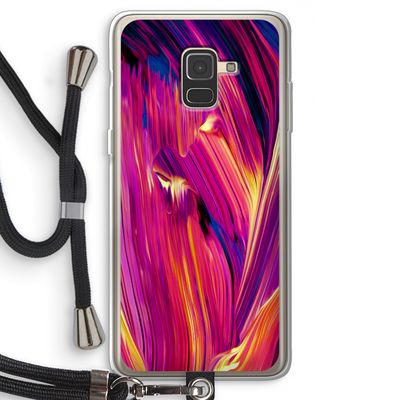 Phoenix: Samsung Galaxy A8 (2018) Transparant Hoesje met koord