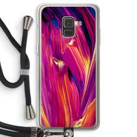 Phoenix: Samsung Galaxy A8 (2018) Transparant Hoesje met koord