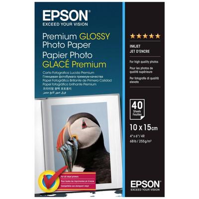 Epson Premium Glossy Photo Paper C13S042153 Fotopapier 10 x 15 cm 255 g/m² 40 vellen Hoogglans