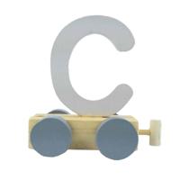 JeP kids houten treinletter C-offwhite