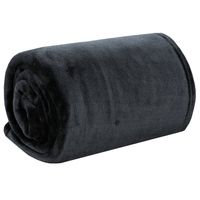 vidaXL Deken 150x200 cm polyester zwart - thumbnail