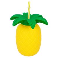 Ananas beker met rietje