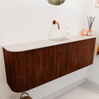 Toiletmeubel Mondiaz Joya Dlux | 123.2 cm | Meubelkleur Ruby | Faye wastafel Meli Wasbak Midden | Zonder kraangat(en) Toiletmeubel Mondiaz Joya Dlux | 123.2 cm | Meubelkleur Ruby | Faye wastafel Meli Wasbak Midden | Zonder kraangat(en)