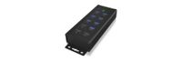 ICY BOX IB-HUB1703-QC3 USB 3.2 Gen 1 (3.1 Gen 1) Type-B 5000 Mbit/s Zwart - thumbnail
