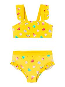 Name It Name It Meisjes Bikiniset Kinderen NMFZULLE Fruitprint Lichtoranje