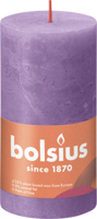 Rustiek stompkaars 130/68 Vibrant Violet - Bolsius - thumbnail
