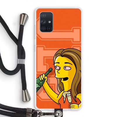 Jamie Lee Simpson: Samsung Galaxy A71 Transparant Hoesje met koord
