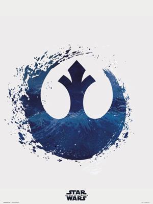 Kunstdruk Star Wars Episode IX Rebel Logo 30x40cm