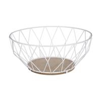 Fruitschaal Secret de Gourmet Metaal Wit Ø 28 cm Fruitschaal Secret de Gourmet Metaal Wit Ø 28 cm
