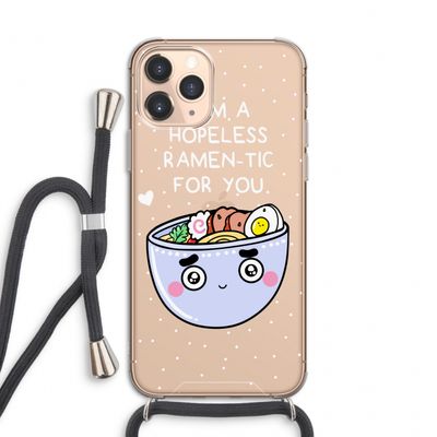 I'm A Hopeless Ramen-Tic For You: iPhone 11 Pro Transparant Hoesje met koord
