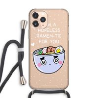 I'm A Hopeless Ramen-Tic For You: iPhone 11 Pro Transparant Hoesje met koord