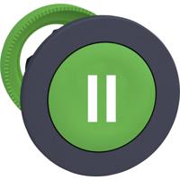 Schneider Electric ZB5FA336 ZB5FA336 Plat, Terugstelbaar (Ø) 30.5 mm II Donkergrijs, Groen 1 stuk(s)