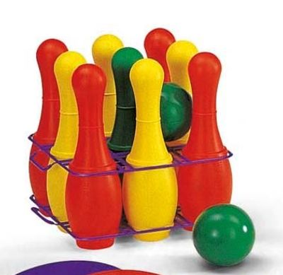 Rolly Toys kegelspel rood-geel-groen